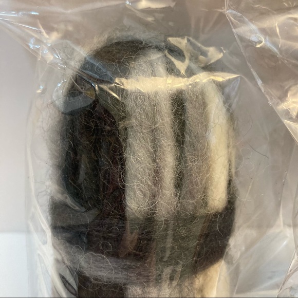 Dimensions Wool Pencil Roving Variegated Black Grey Felt Needle Felting Crafts - Picture 3 of 13